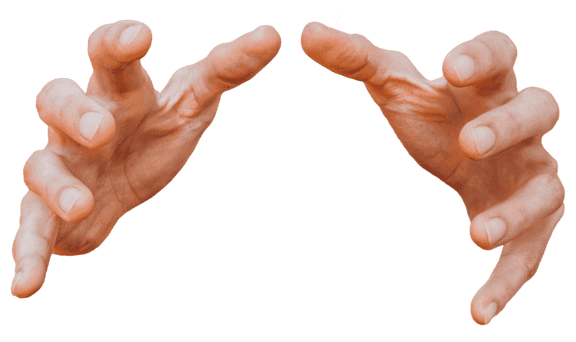 Image of grabbing hands