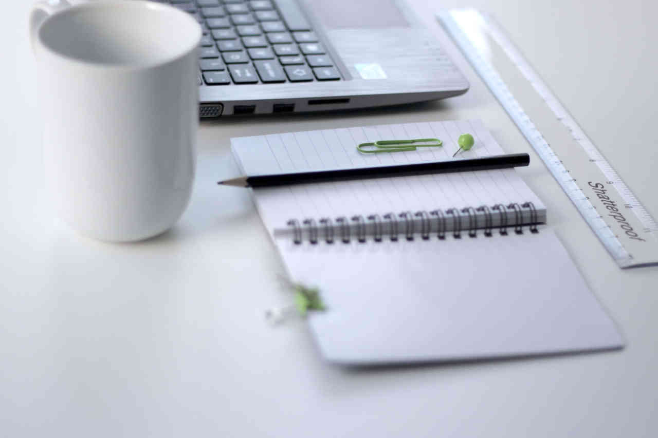 Image of an office desk setting