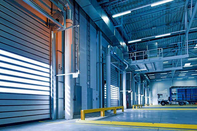 Image of a truck in a warehouse